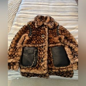 Coach signature shearling coat